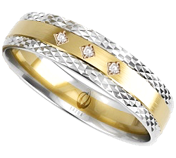 Zamowienie P. Justyna pierścionek złoty z brylantami 585 14K łączone kolory białe żółte 5 mm wielokolorowy zdobiony