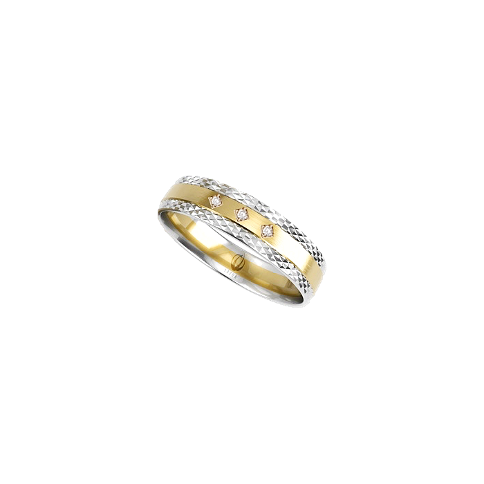Zamowienie P. Justyna pierścionek złoty z brylantami 585 14K łączone kolory białe żółte 5 mm wielokolorowy zdobiony