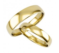 Para obrączek ślubnych z złota 585 14K proste projekt indywidualny