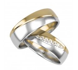 Wyjątkowe Obrączki ślubne indywidualnie projektowane łączone kolory złota