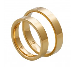Wedding rings made of 585 14K gold 3 mm