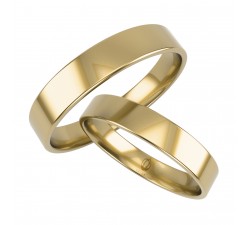 Wedding rings made of 585 14K gold 3 mm