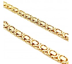 Łańcuszek splot królewski wykonany z złota 585 14K ETRUSKA - zamówienie indywidualne